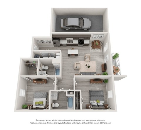 Floor plan for studio, 1104 sqft